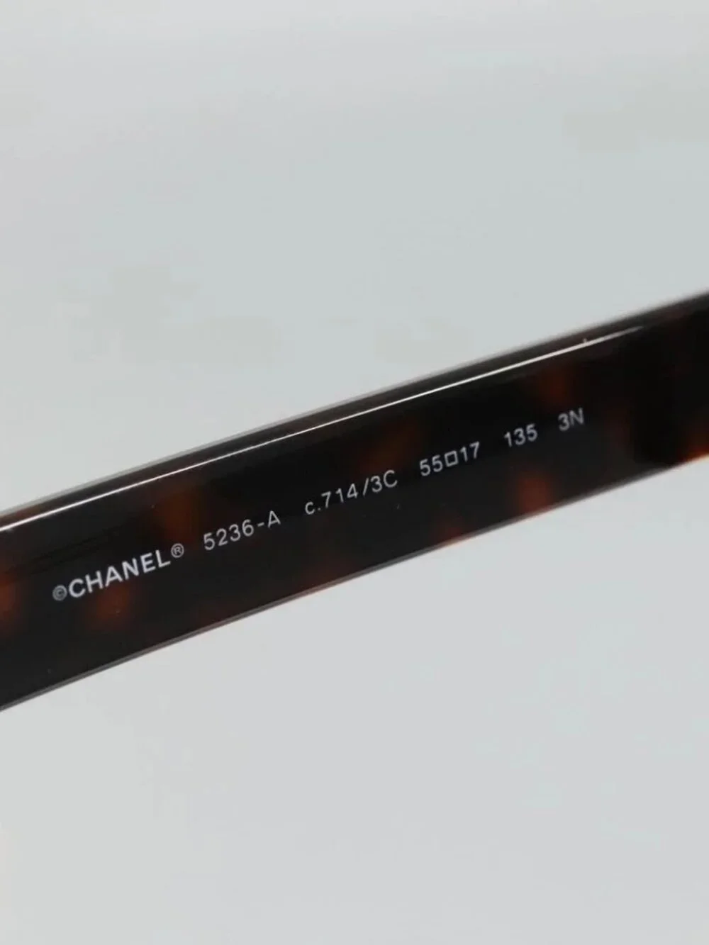 CHANEL Sunglasses Plastic Brown CC Auth sw1211
